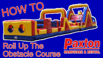 How To Properly Roll Up the Obstacle Course
