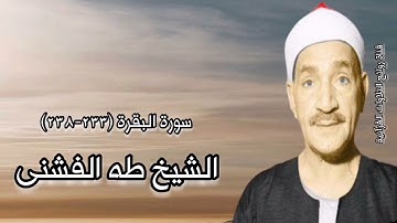 سورة البقرة (٢٣٣-٢٣٨) - الشيخ طه الفشنى رحمه الله