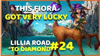 How Fiora got Carried hard - Lillia road to Diamond #24 | League of Legends