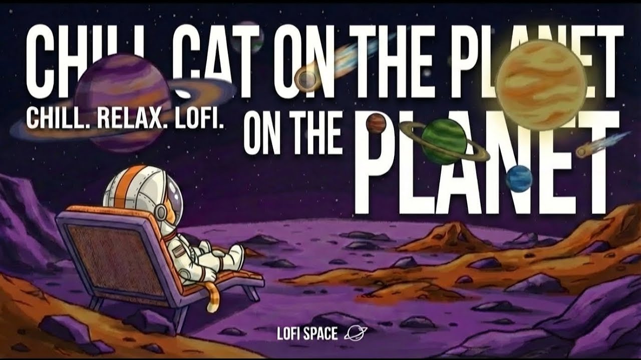Galactic Purr 🐾 Cosmic Cat Lofi Hip Hop Beats for Relaxation, Sleep, Stress Relief 🌌