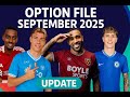 Final Option File September 2025 - PES 2021 T99  | Update Transfer &amp; Squad Terbaru!