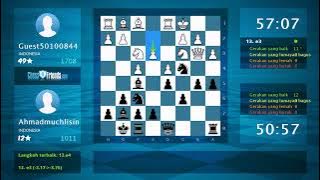Analisis Permainan Catur: Guest50100844 - Ahmadmuchlisin, 0-1 (Oleh ChessFriends.com)