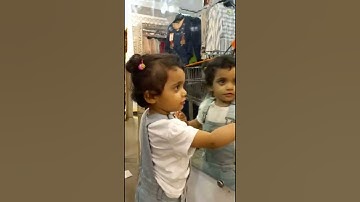 funny baby video #shorts cute baby reflection in the mirror#youtube shorts #trending whatsapp status