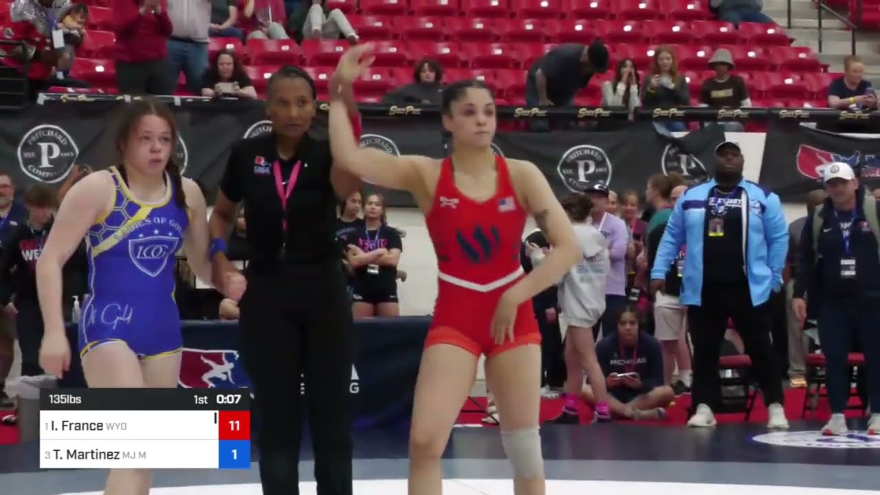 2024 Girls HS Recruiting Showcase: Isis France vs Timberly Martinez: 135 Ibs Finals