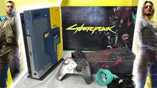 Cyberpunk Xbox One X Limited Edition Unboxing + Power On