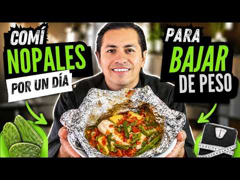 3 comidas al día con nopal | Receta fácil para perder peso
