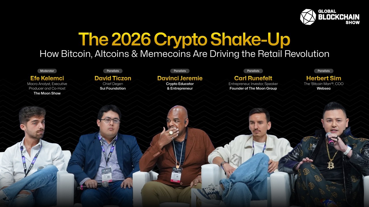 Криптовалютные перемены 2026 года | Дэвид Тикзон, Давинчи Жереми, Карл Мун и Герберт Сим | GBS 2025