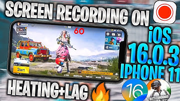 IPHONE 11 SCREEN RECORDING ON BGMI TEST IN 2022🔥| IPHONE 11 iOS 16.0.3 PUBG TEST•IPHONE 11 REVIEW