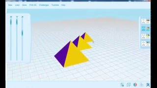 AB3Dbasic for quick 3D touristic symbols (Egyptian Pyramids example)