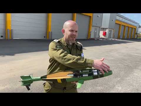 IDF Lt. Col. Liron Cohen showcases the new IDF Iron Sting precision mortar Feb 22, 2024