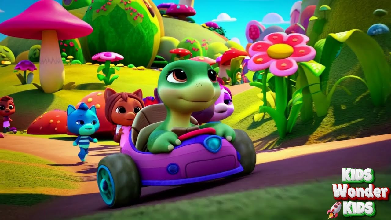 Go, Timmy, Go! Turtle's Car Adventure - Nursery Rhyme for Toddlers & Kids