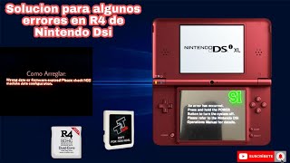 Posible solucion a error R4  en Nintendo Dsi