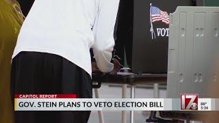 Governor plans to veto NC early voting changes bill