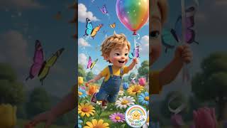 Join Leo on a magical rainbow balloon ride over smiling clouds and bright gardens. Always remember