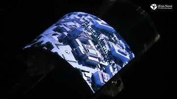 "Bendable, Rollable!" Sharp rolls up 3.4-inch flexible OLED