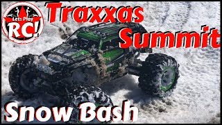 Traxxas Summit Early Spring Snow Bash!! /Lets Play RC!