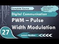 PWM - Pulse Width Modulation basics, Circuit, working & Waveforms in Digital Communication