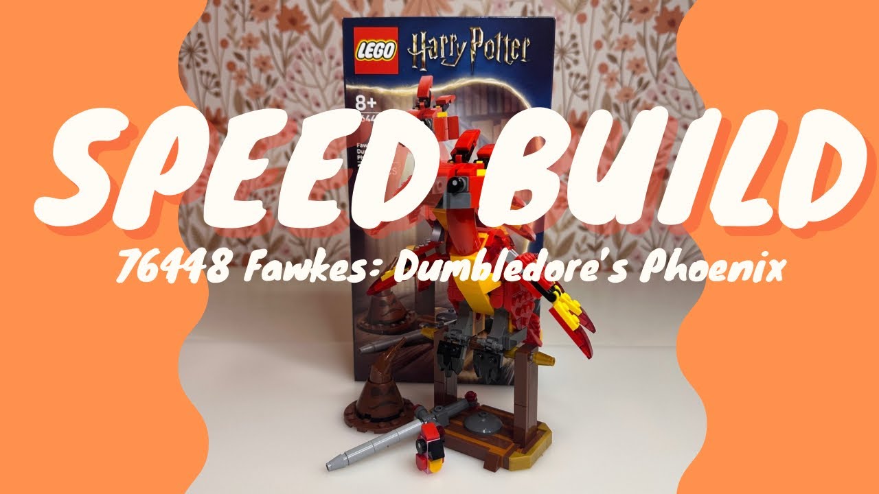 LEGO HARRY POTTER 76448 Fawkes: Dumbledore’s Phoenix - Speed build / ASMR