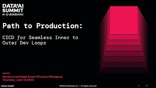 Path to Production: Databricks Project CICD for Seamless Inner to Outer Dev Loops
