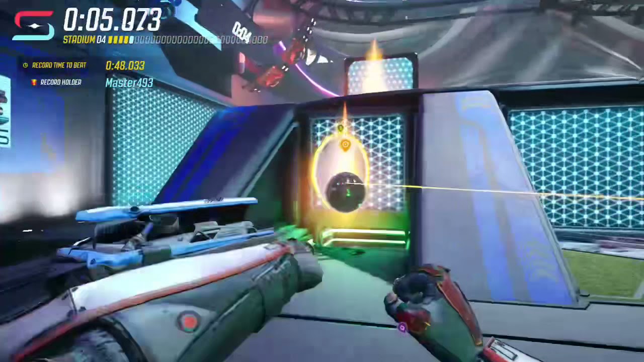 Splitgate Stadium Race Speedrun in 48s 11ms