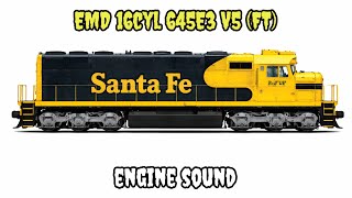 Engine Sound | EMD 16cyl 645E3 V5 (FT)