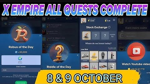 Rebus Of The Day | X Empire Code | 8-9 October 2024