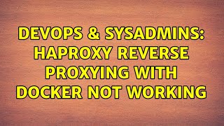 DevOps & SysAdmins: HAProxy reverse proxying with Docker not working Net Worth