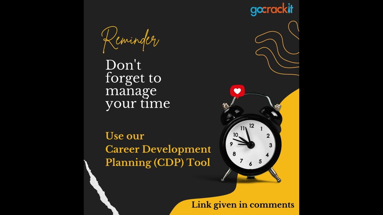 Manage your time with our Career Development Planning tool