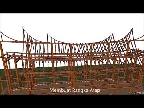 Design Rumah adat minangkabau ( Rumah gadang sumatra barat )