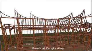 Design Rumah adat minangkabau ( Rumah gadang sumatra barat )