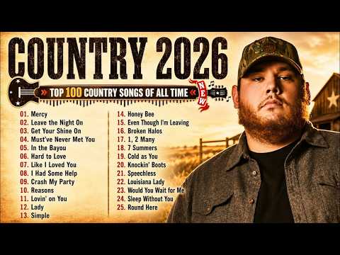 Country Road Trip Songs 2026 🚗 Luke Combs, Morgan Wallen & Chris Stapleton Collection