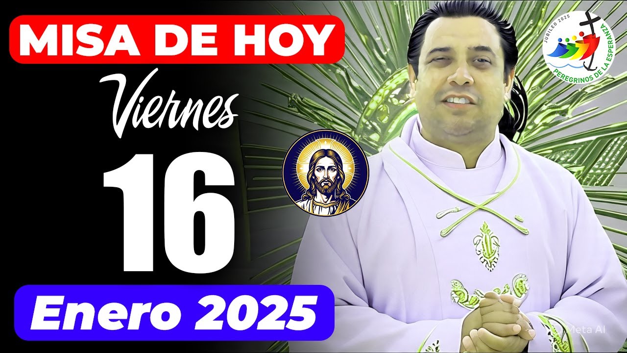 ✅ MISA DE HOY viernes 16 de Enero del 2025 - Padre Arturo Cornejo || SANTA MISA - Papa León 14