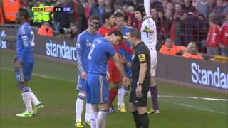 IVANOVIC BITTEN BY SUAREZ - Liverpool vs. Chelsea