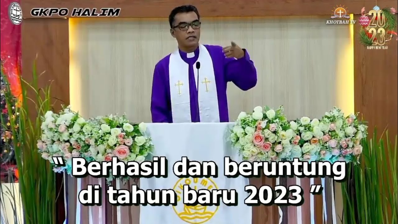 Khotbah Ibadah Syukur Awal Tahun Komisi Perempuan - Yosua 1:5-9 | Pdt. I Nyoman Djepun, M.Th