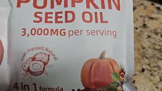 Pumpkin Seed Oil Capsules Review | 3000mg + Vitamin D3 & Elderberry