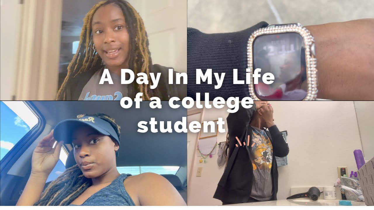 Day in the life of a college student - YouTube