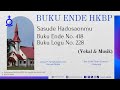 Buku ende hkbp  no 418 buku logu no 228  sasude hadosaonmu vokal  musik