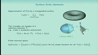 Dr. Bjorn Stinner | Surface finite element methods