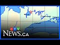 Who felt an earthquake in southern Ontario?