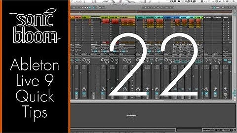 Ableton Live 9 Quick Tips: Show/Hide Live Set Overview