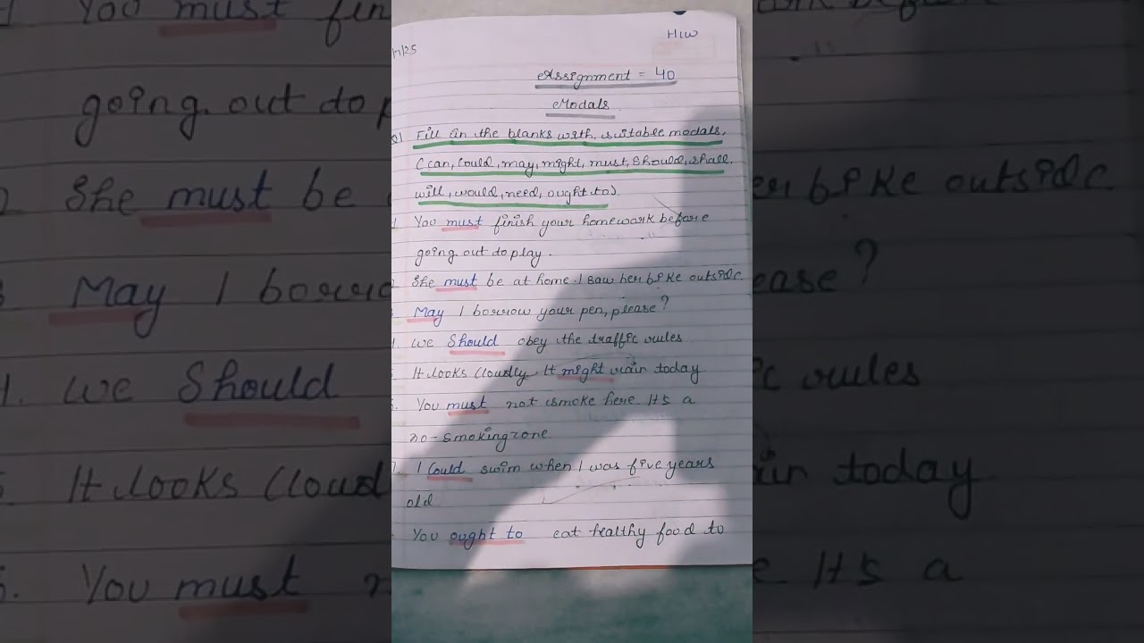 modals exercise 1😯❣️😘