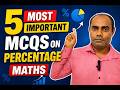 Important MCQs on Percentage Maths in Hindi | Fast Exam Prep by Dilesh Sir