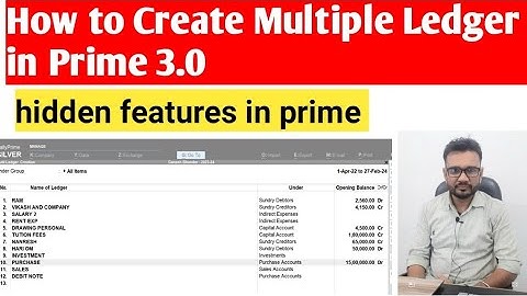 How to Create Multiple Ledger in prime 3.0 | Tally prime Hidden Feature #tallyprime #tallycourse