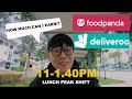 Grabfood delivery run 10  how much can i earn during lunch peak hours