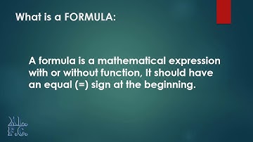 What is the difference between Formula & Function in Excel