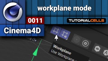 0011. workplane mode in cinema 4d