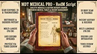 [RedM] MDT Medical Pro: The Ultimate Immersive Doctor's Tablet for VORP Core 🩺⚕️