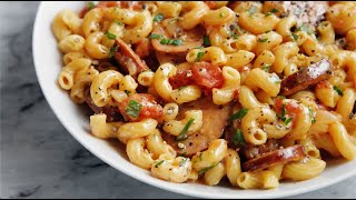 One Pot Andouille Sausage Skillet Pasta