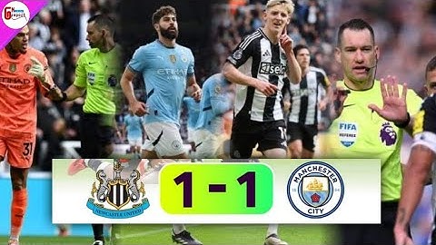 นิวคาสเซิ่ล1-1 แมนเชสเตอร์ซิตี้ พรีเมียร์ลีกอังกฤษ Newcastle 1-1 Man city premier League | GN report