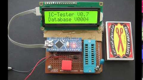 DIY IC tester using Arduino nano  تستر آیسی دست ساز